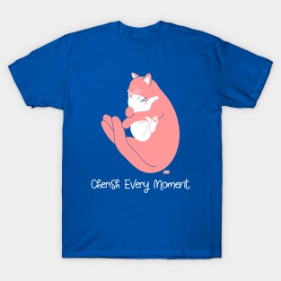 Cherish Every Moment | Cat Love (Blue) T-Shirt